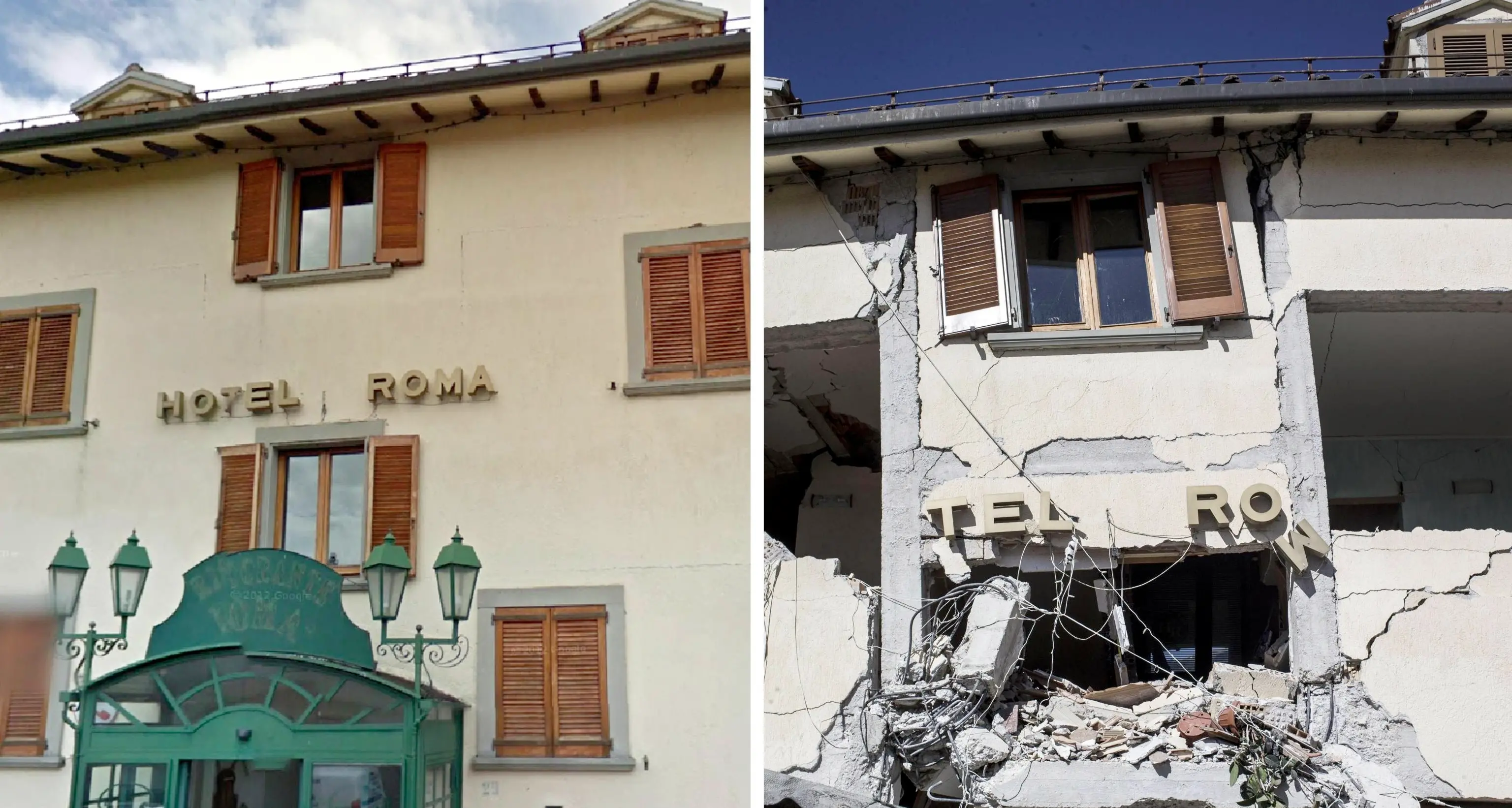 Amatrice, forse 70 persone sotto le macerie dell'hotel Roma