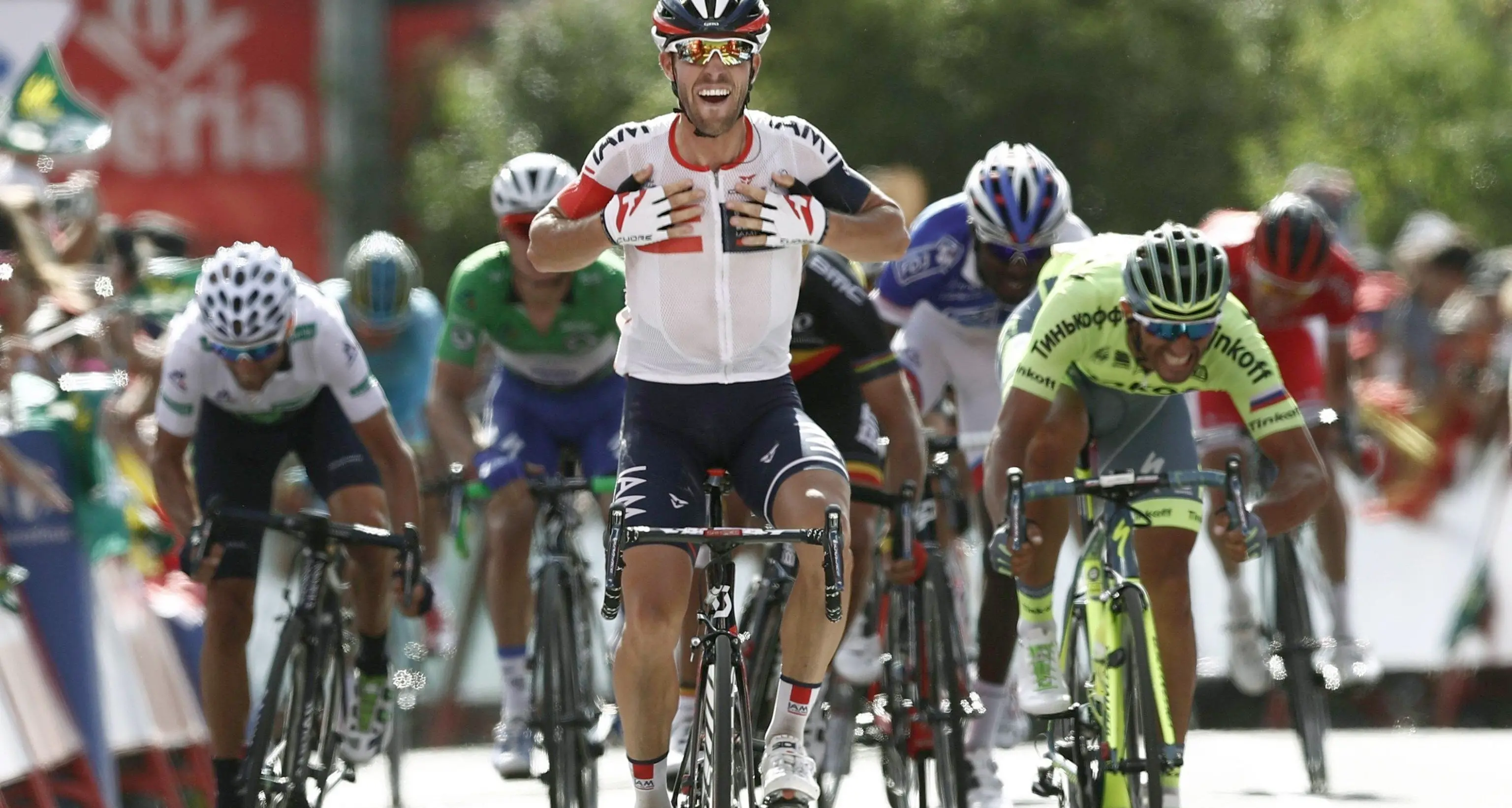 Vuelta, tappa a Van Genechten lontani Moser e Benedetti