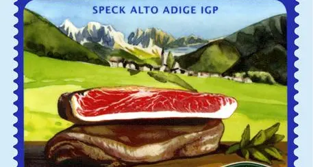 Un francobollo per lo speck altoatesino