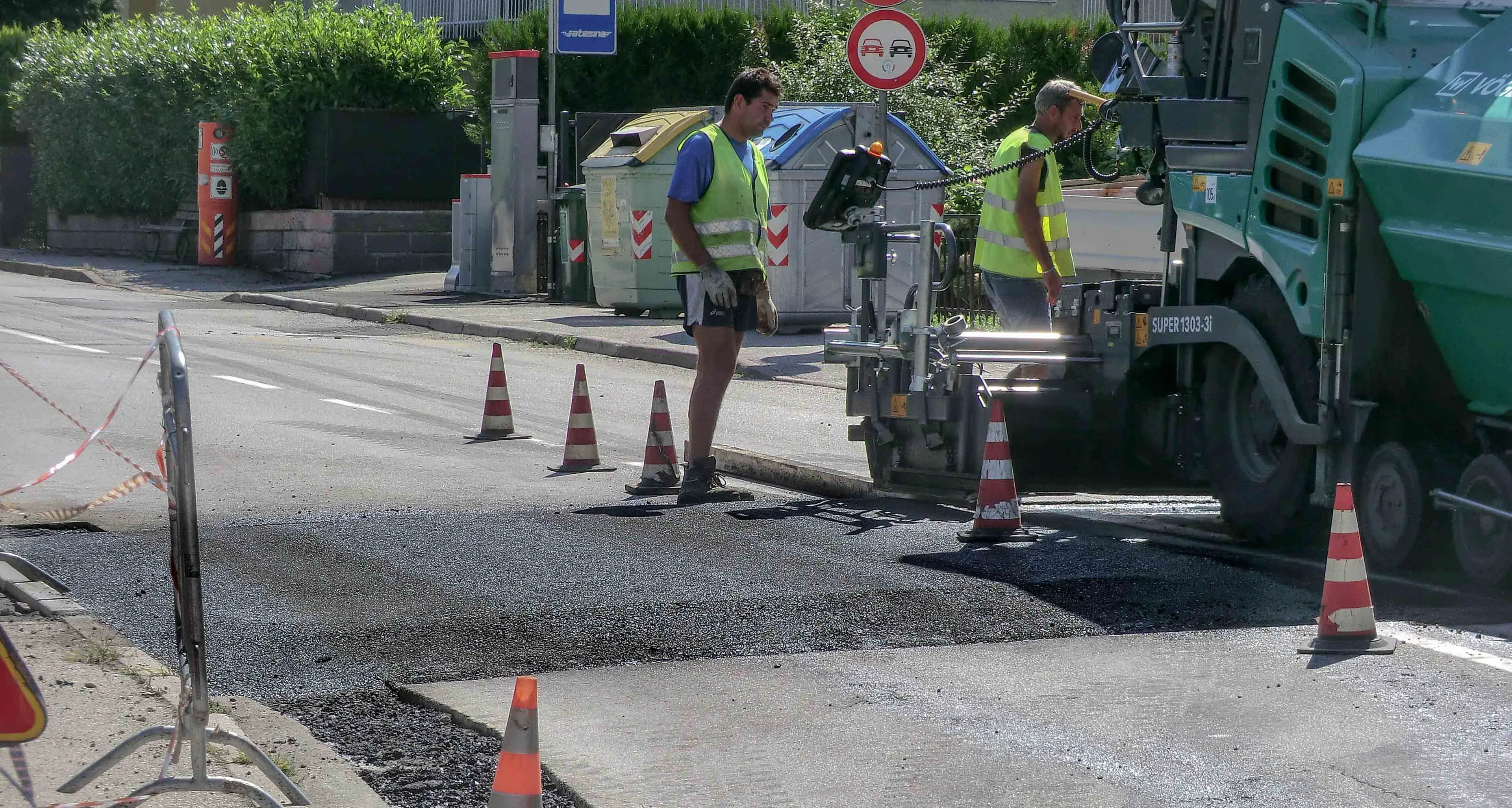 Dissuasori di velocità in viale Rovereto a Caneve
