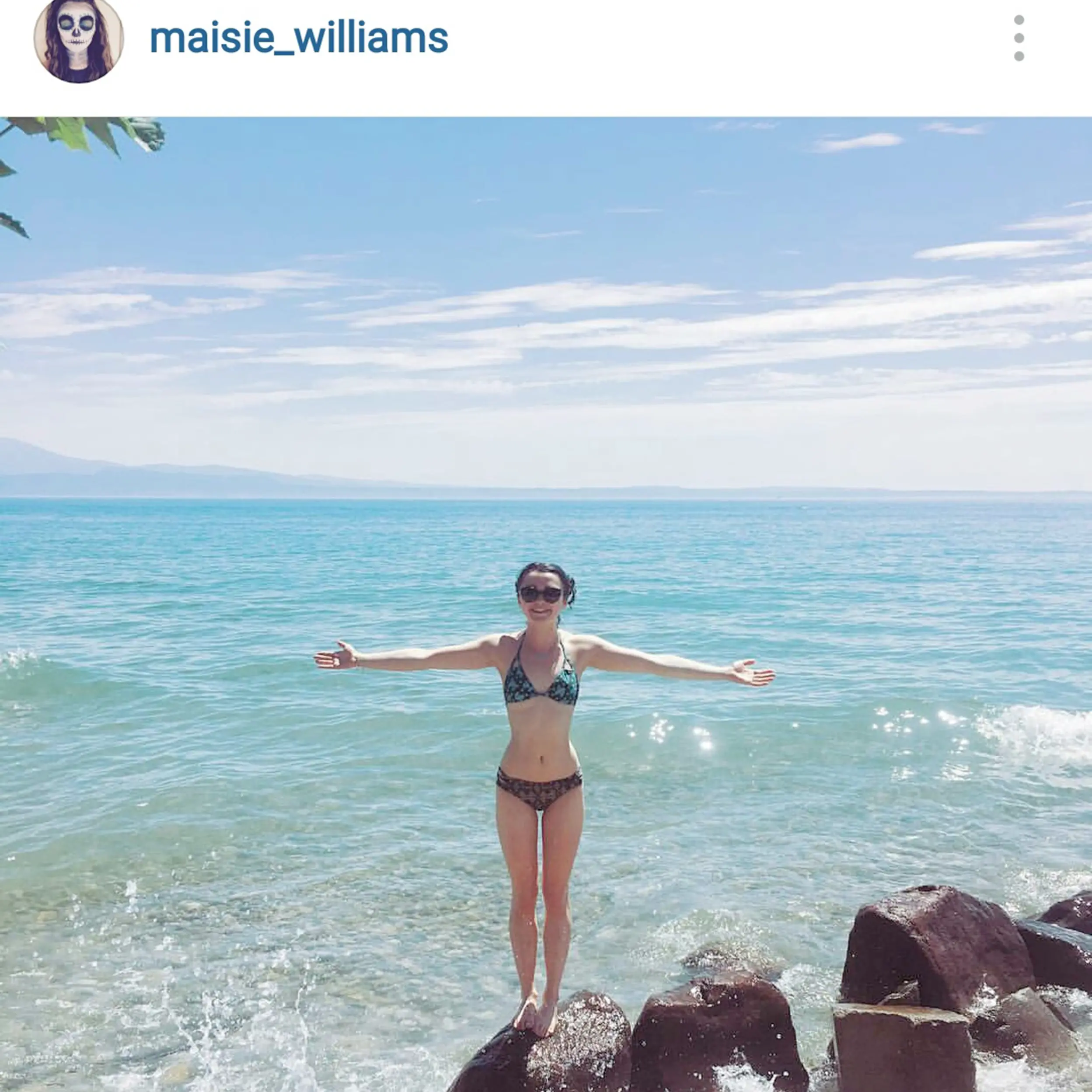 C'è Maisie Williams in vacanza sul Garda