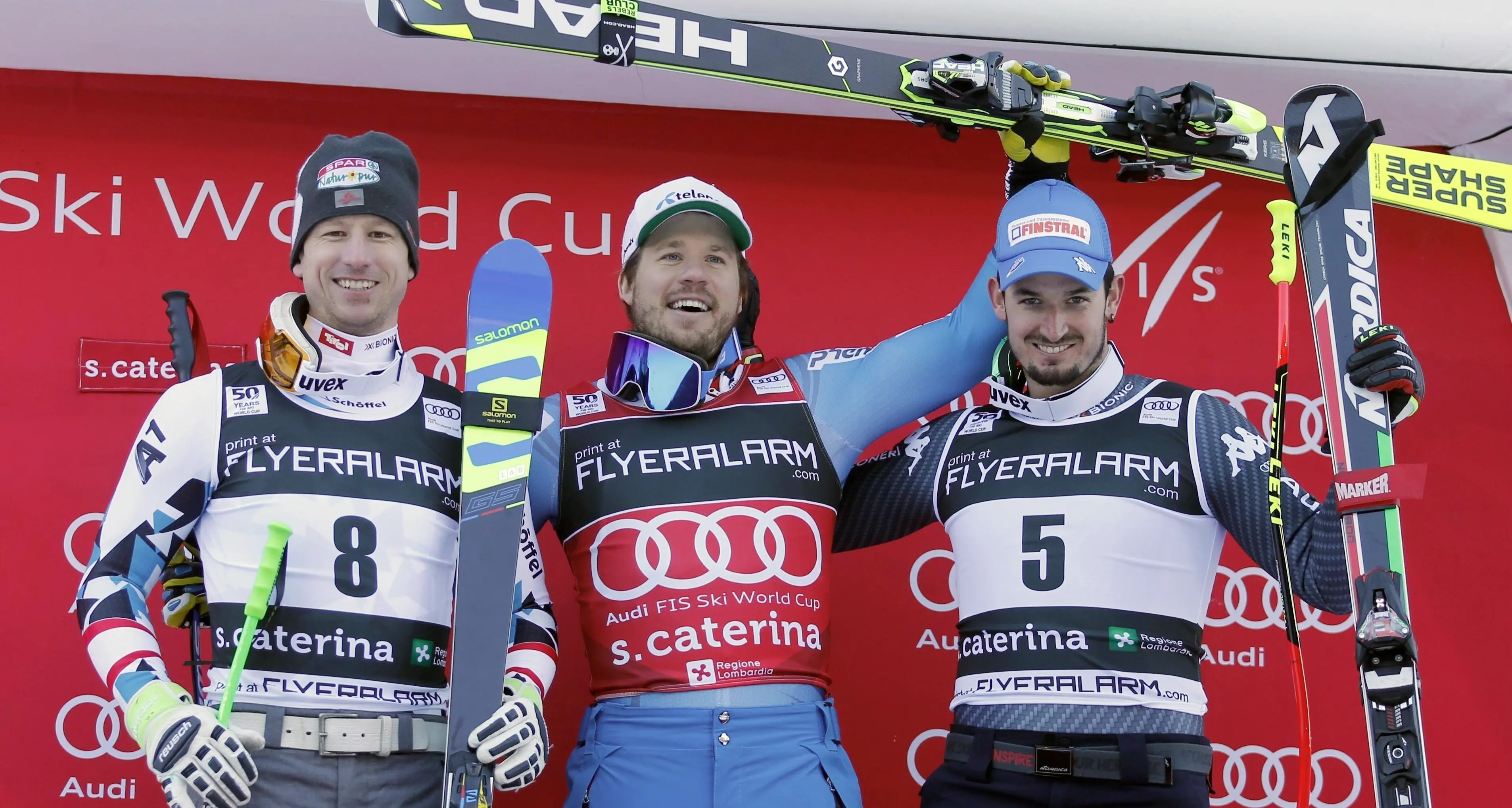 SuperG a Santa Caterina Vince Jansrud, Paris terzo