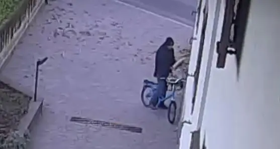 Ladro in azione a Susà ripreso dalla telecamera