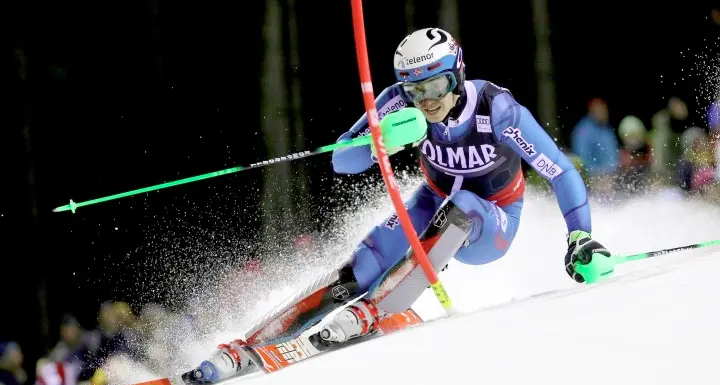 3Tre, a Campiglio dopo la prima manche c'è Kristoffersen davanti a Hirscher