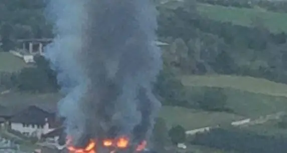 Incendio in un fienile Salvate le mucche