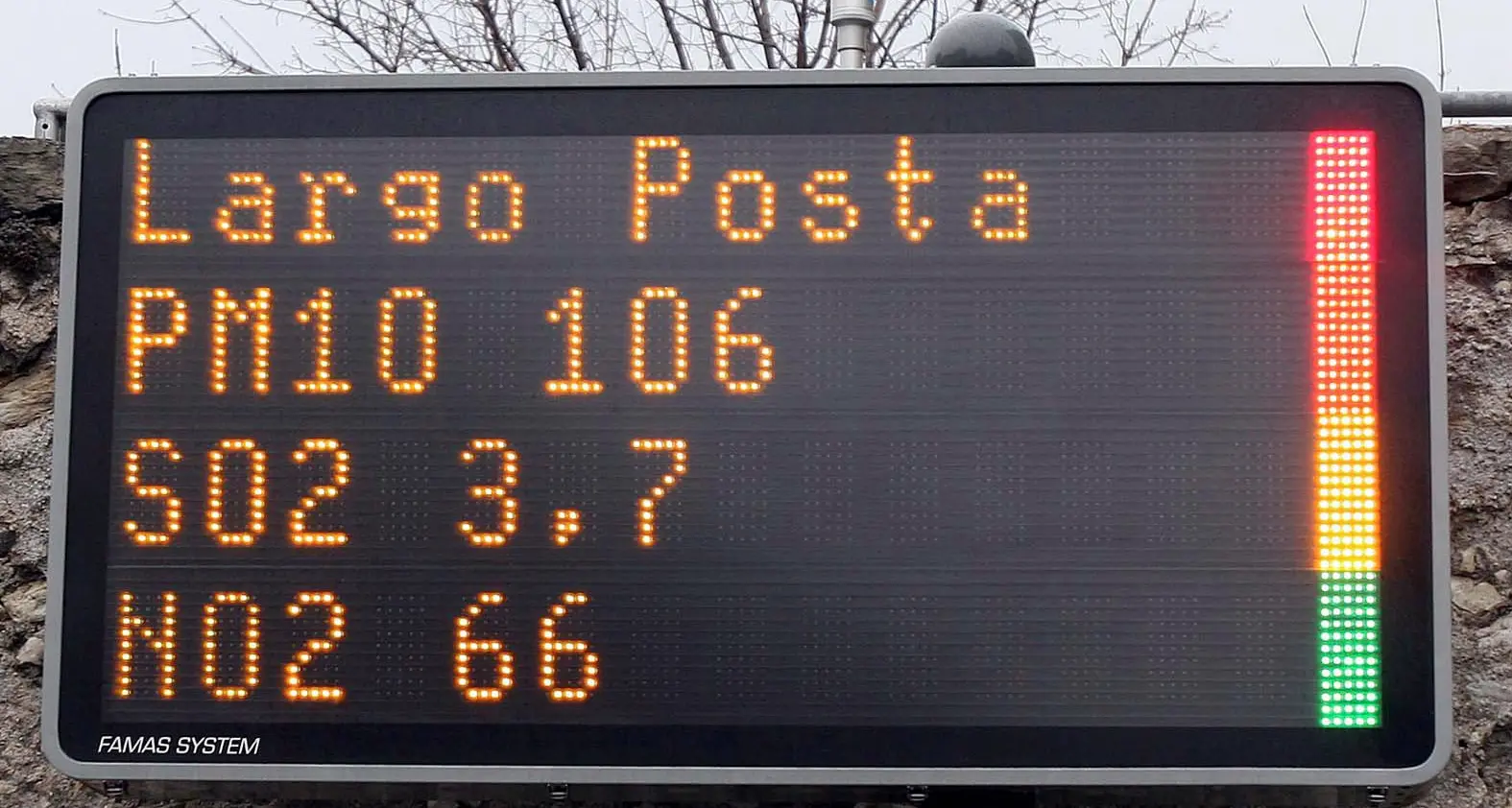 La pagella dell'aria in marzo Polveri sottili in aumento