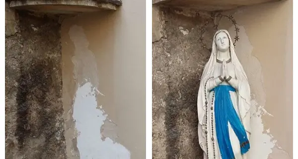 Rubata la Madonna alla materna Tambosi