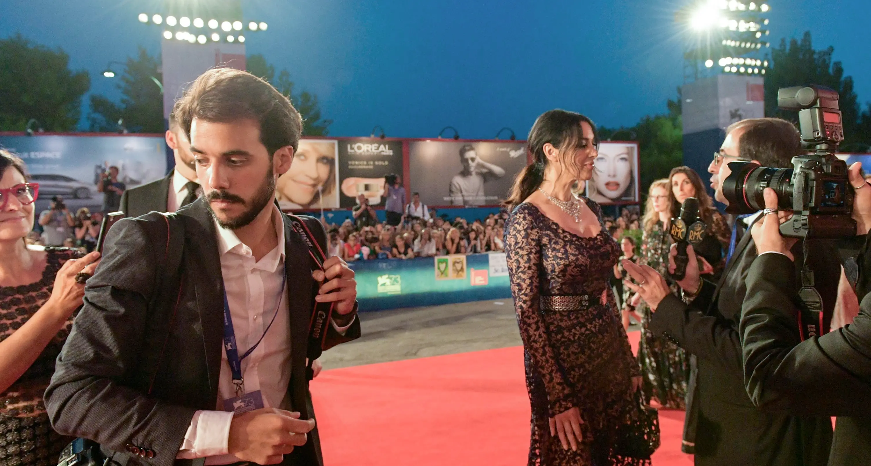 Il fotografo Jacopo Salvi sul red carpet a Venezia