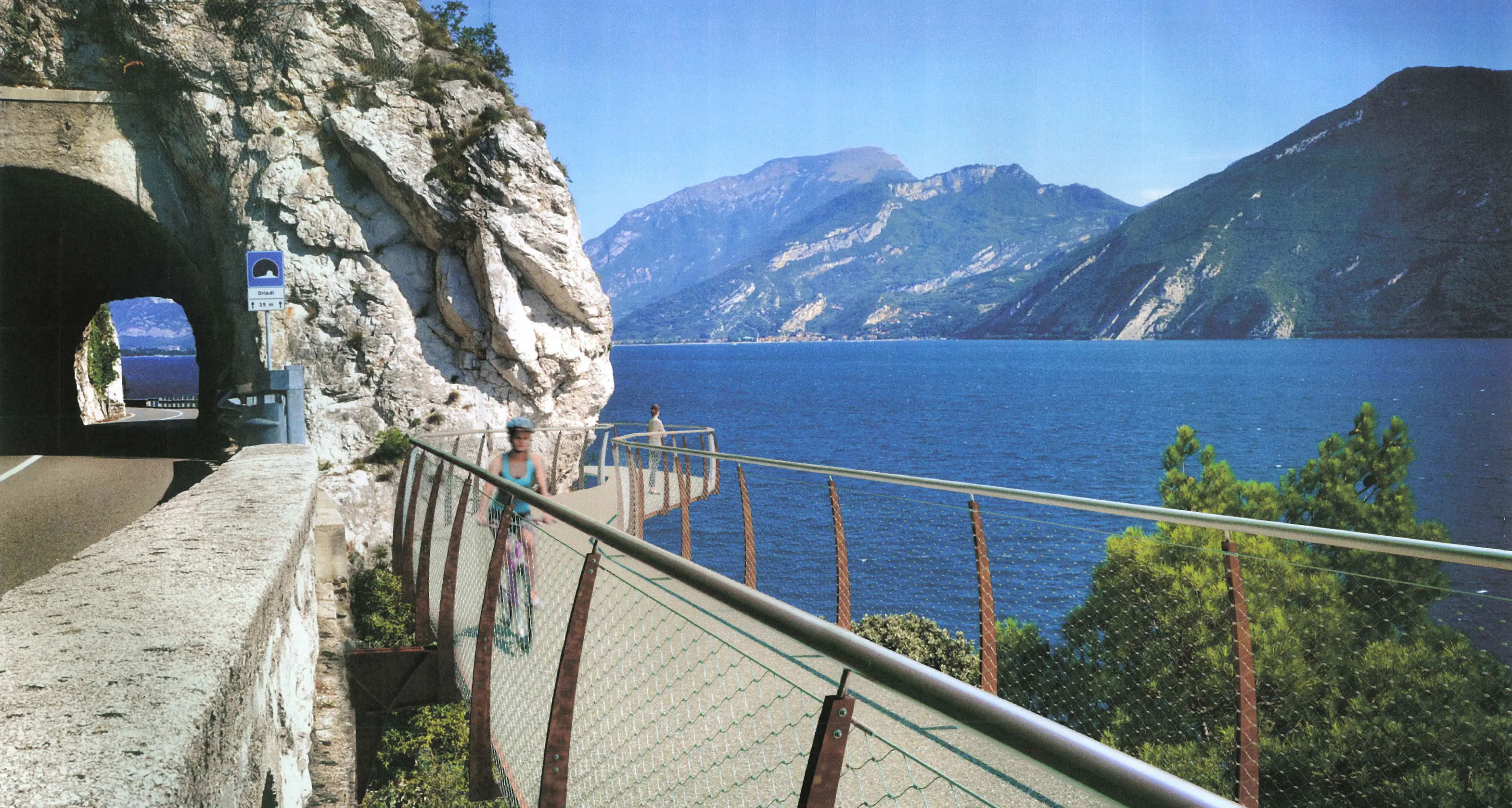 Ciclopista del Garda, a Limone lunedì si apre il primo cantiere