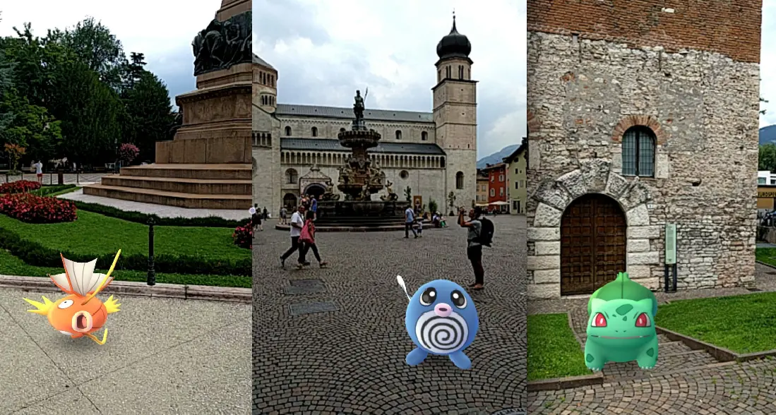A caccia di Pokémon dalle vie di Trento alle valli