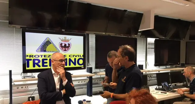 La protezione civile trentina si è mobilitata Ad Accumuli già arrivate 2 unità cinofile