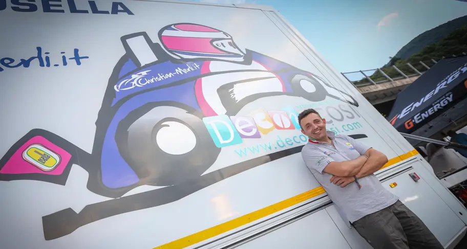 Christian Merli al debutto con la nuova Osella mille