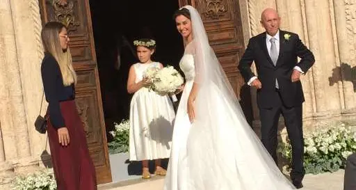 Pennetta-Fognini: il momento del sì Tanti vip al matrimonio tra i due tennisti