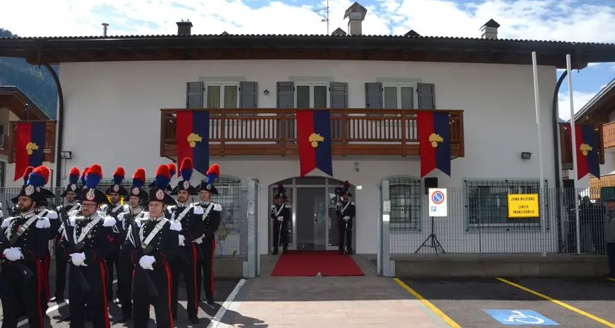 Predazzo, inaugurata la nuova caserma dei carabinieri