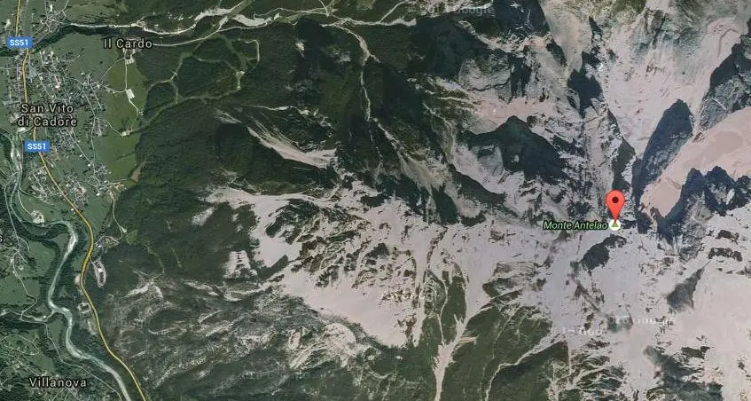 Scialpinista scivola e muore sulla cresta dell'Antelao