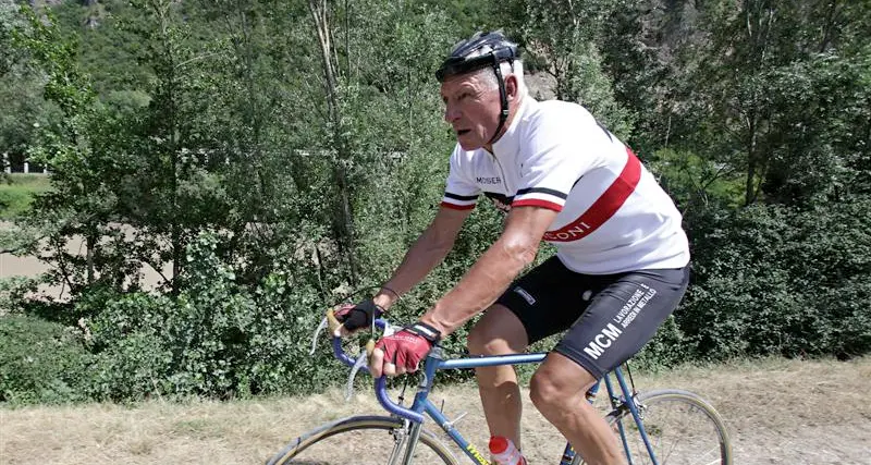 Il sopralluogo di Moser e Chechi sulla tappa trentina del Giro d'Italia