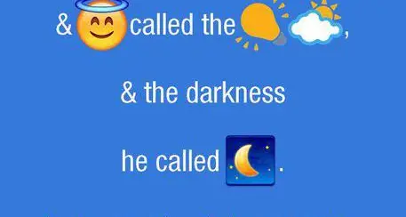 Dopo Pinocchio, la Bibbia tradotta in emoji