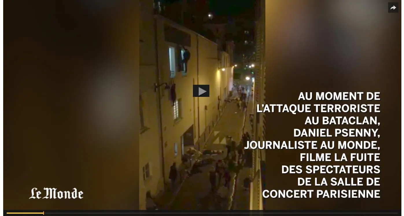 Parigi, il video del tragico attacco al teatro Bataclan