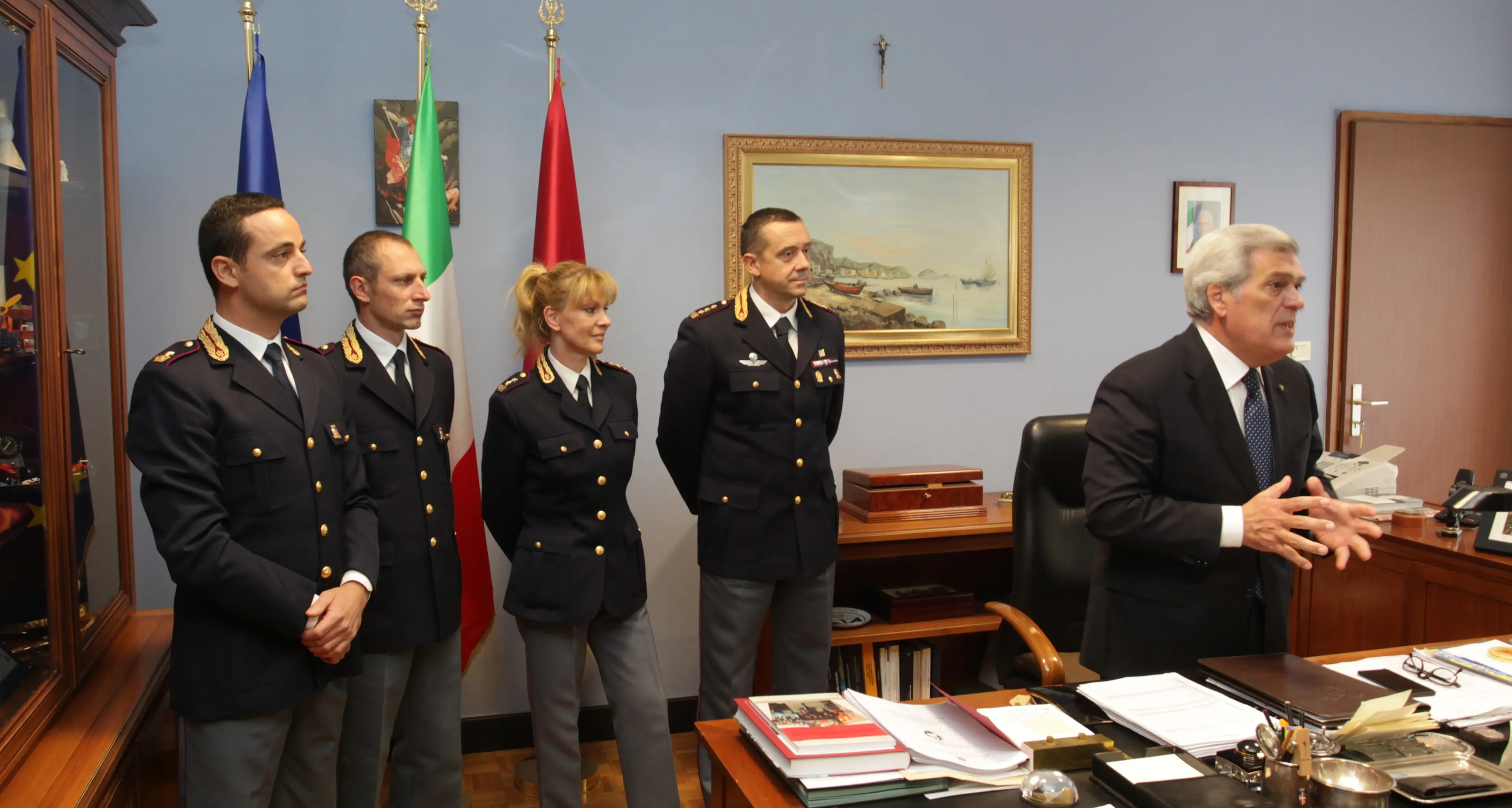 Roberto Giacomelli alla questura di Bolzano