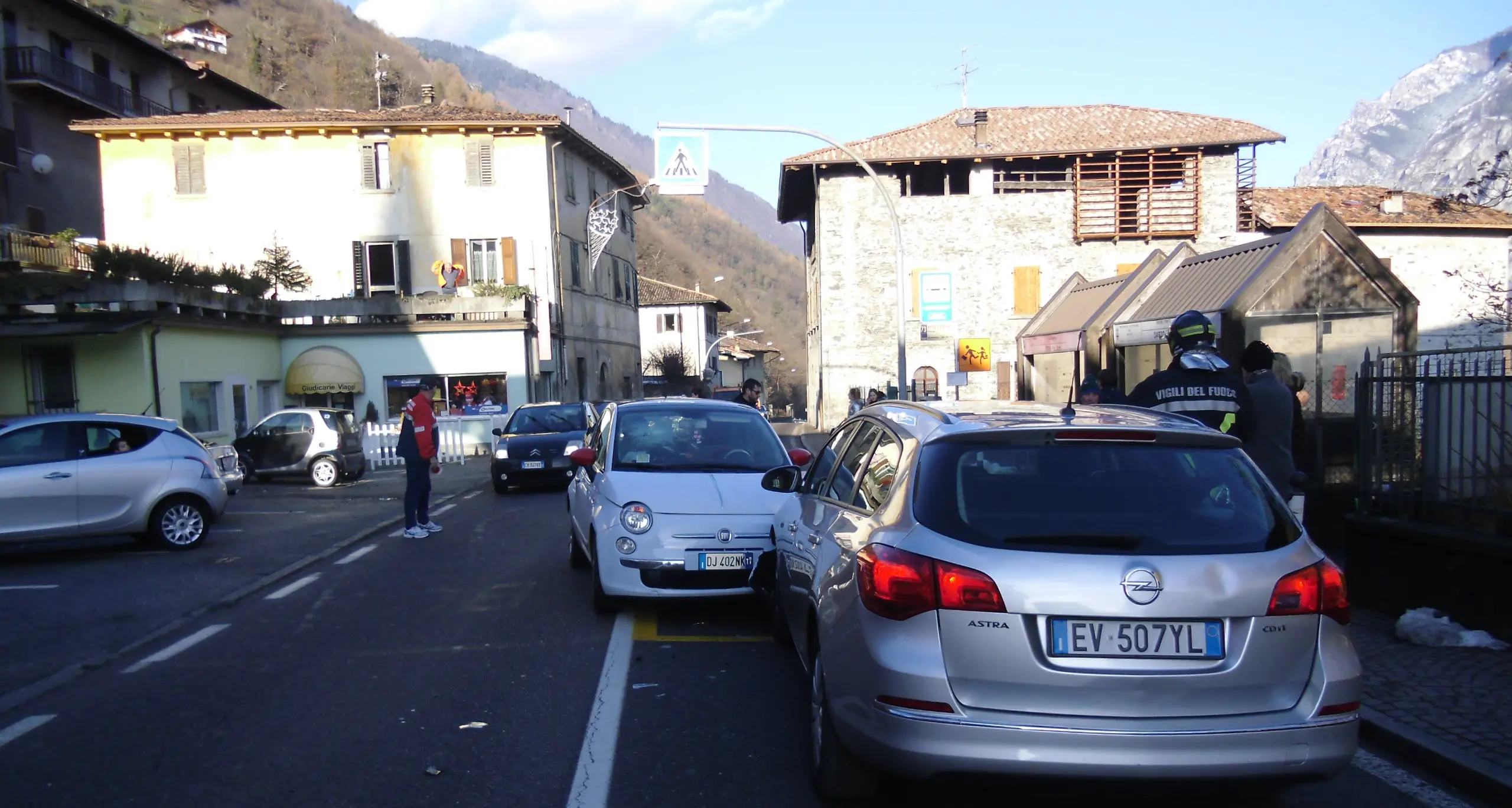 Secondo frontale della giornata a Storo
