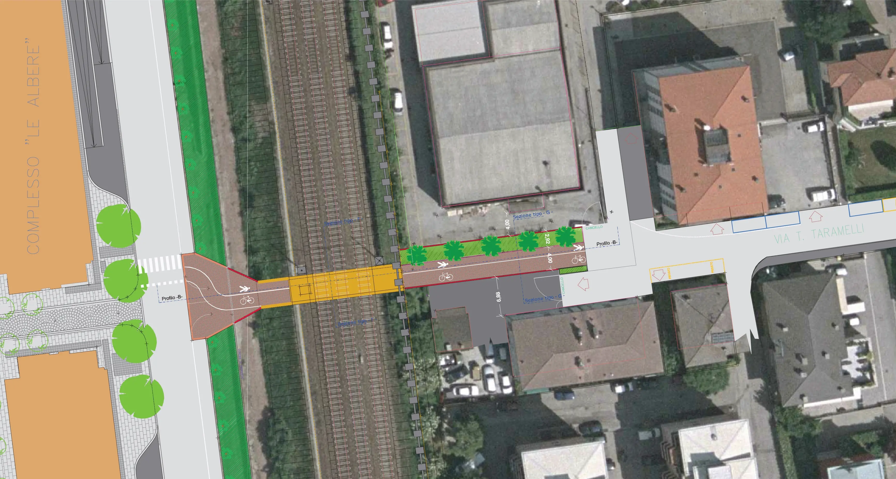 Due nuovi sottopassi tra via Giusti e le Albere