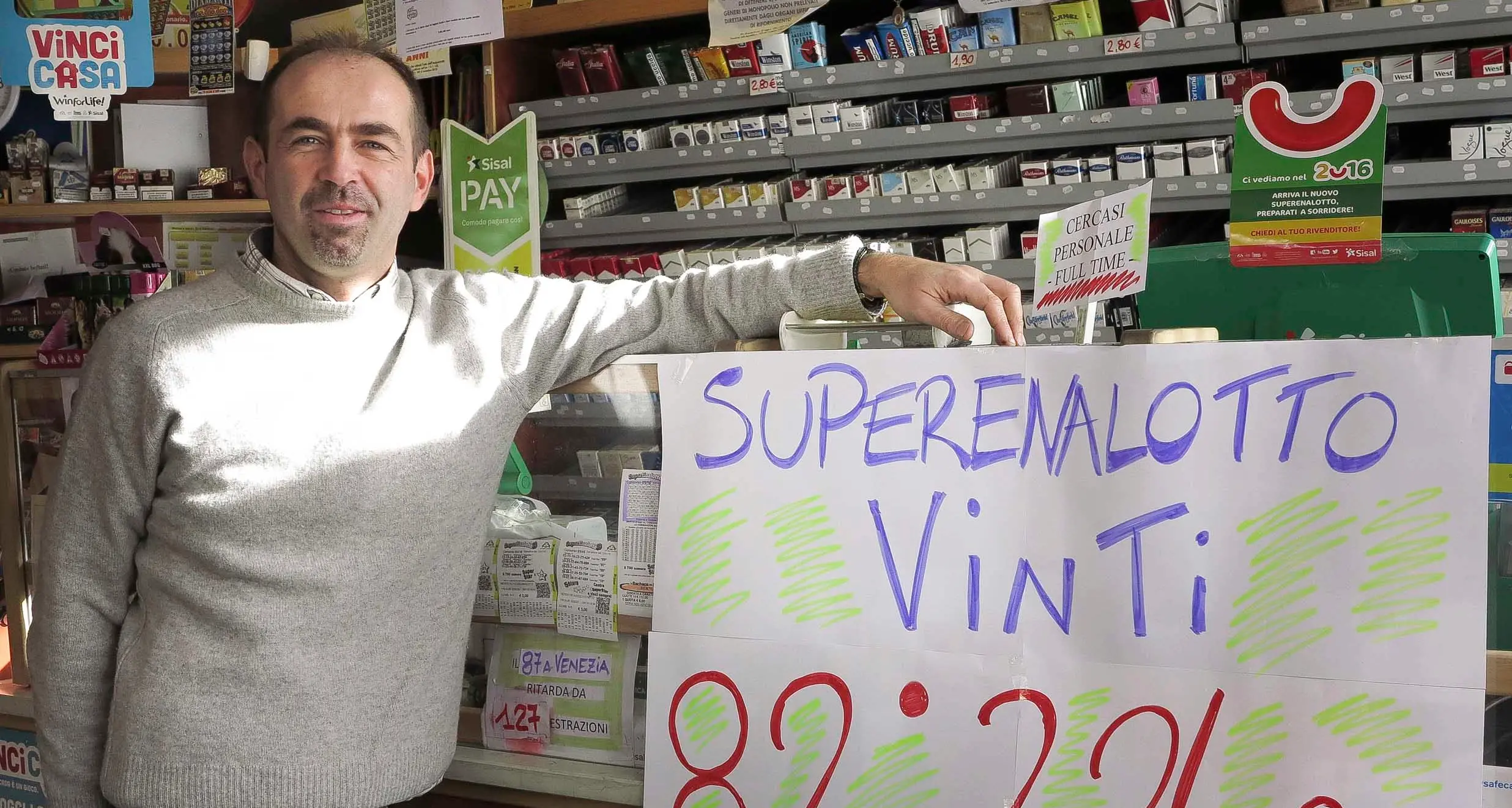 SuperEnalotto da sballo A Riva vinti 82mila euro