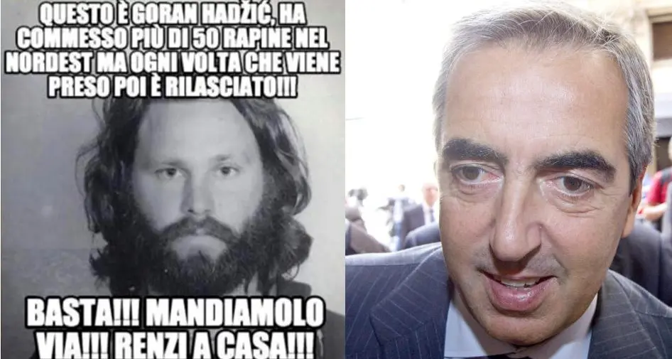 Gasparri, che abbaglio: scambia Jim Morrison per un rapinatore