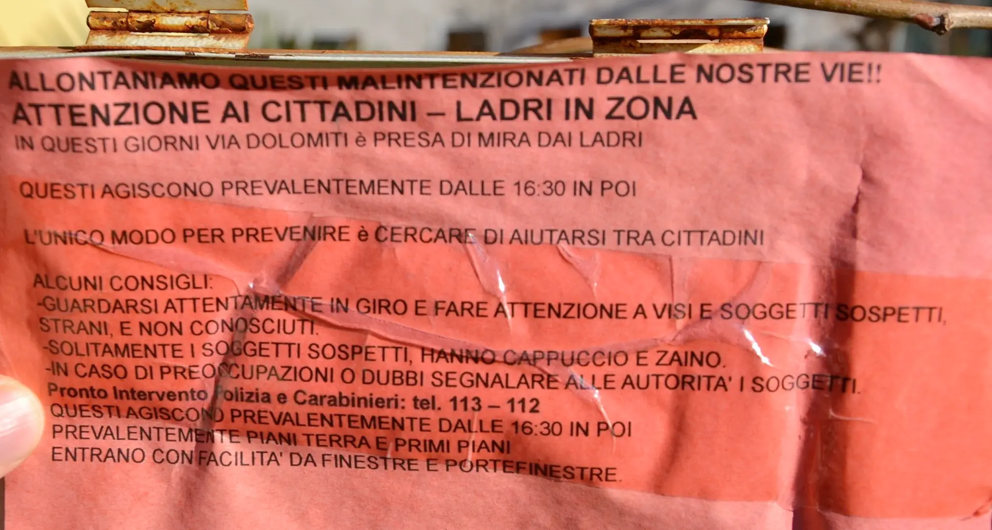 Emergenza furti, la rabbia esplode in rete Quasi mille risposte al nostro sondaggio
