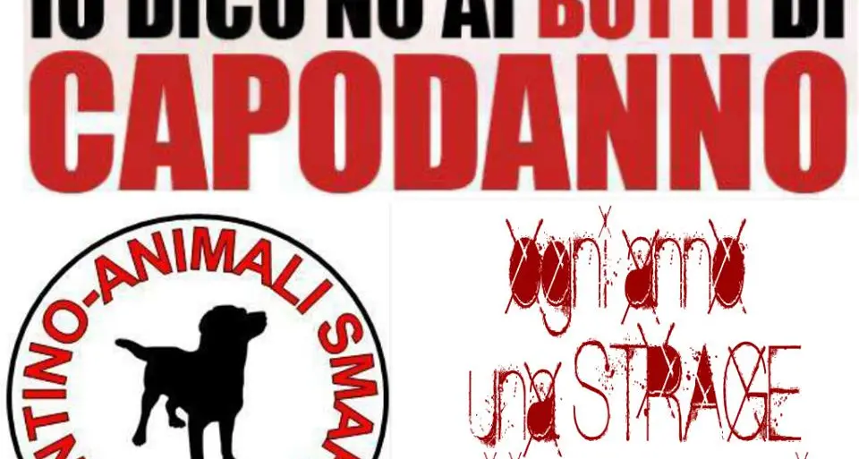 No ai botti di Capodanno, la campagna degli animalisti trentini