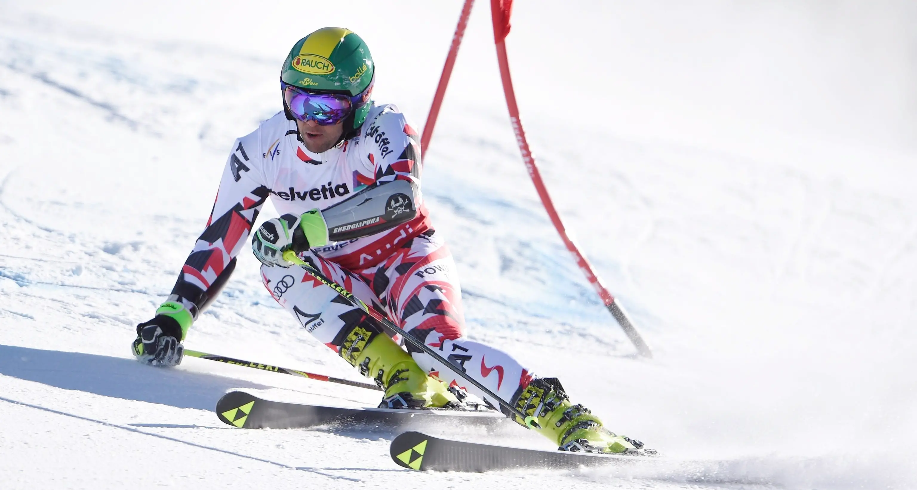 La squadra di slalom gigante dell'Austria in Folgaria Una settimana di allenamenti proficui sulla Salizzona