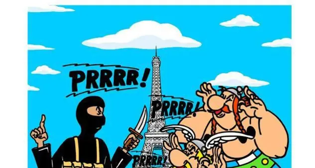 Asterix contro il terrorismo nelle opere pop di Palombo