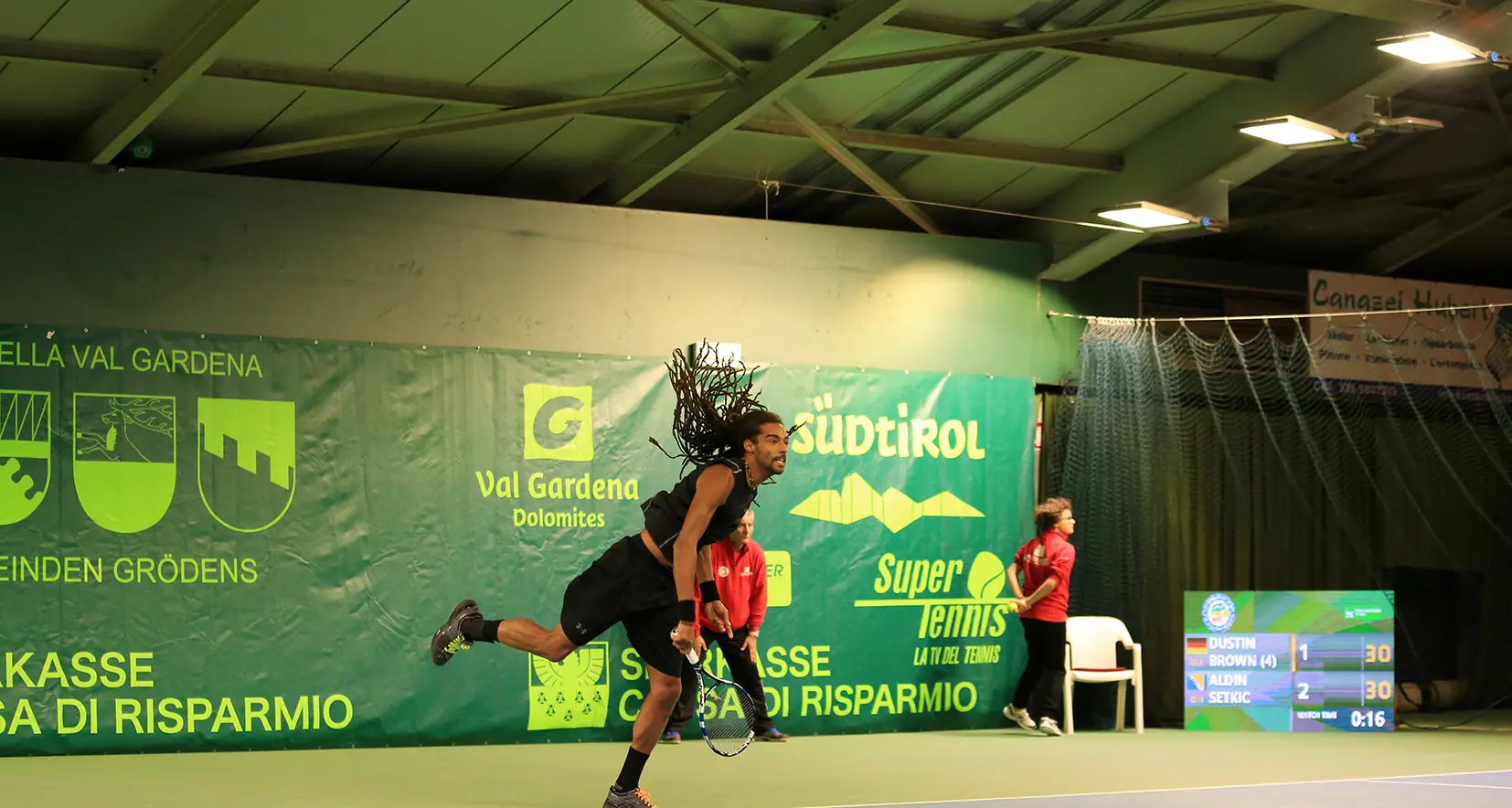 Challenger di Ortisei, Grigelis dell'Ata va ko Fuori anche Brown, avanzano Caruso e Giannessi