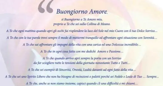 Compra una pagina sull'Adige per dichiarare il suo amore