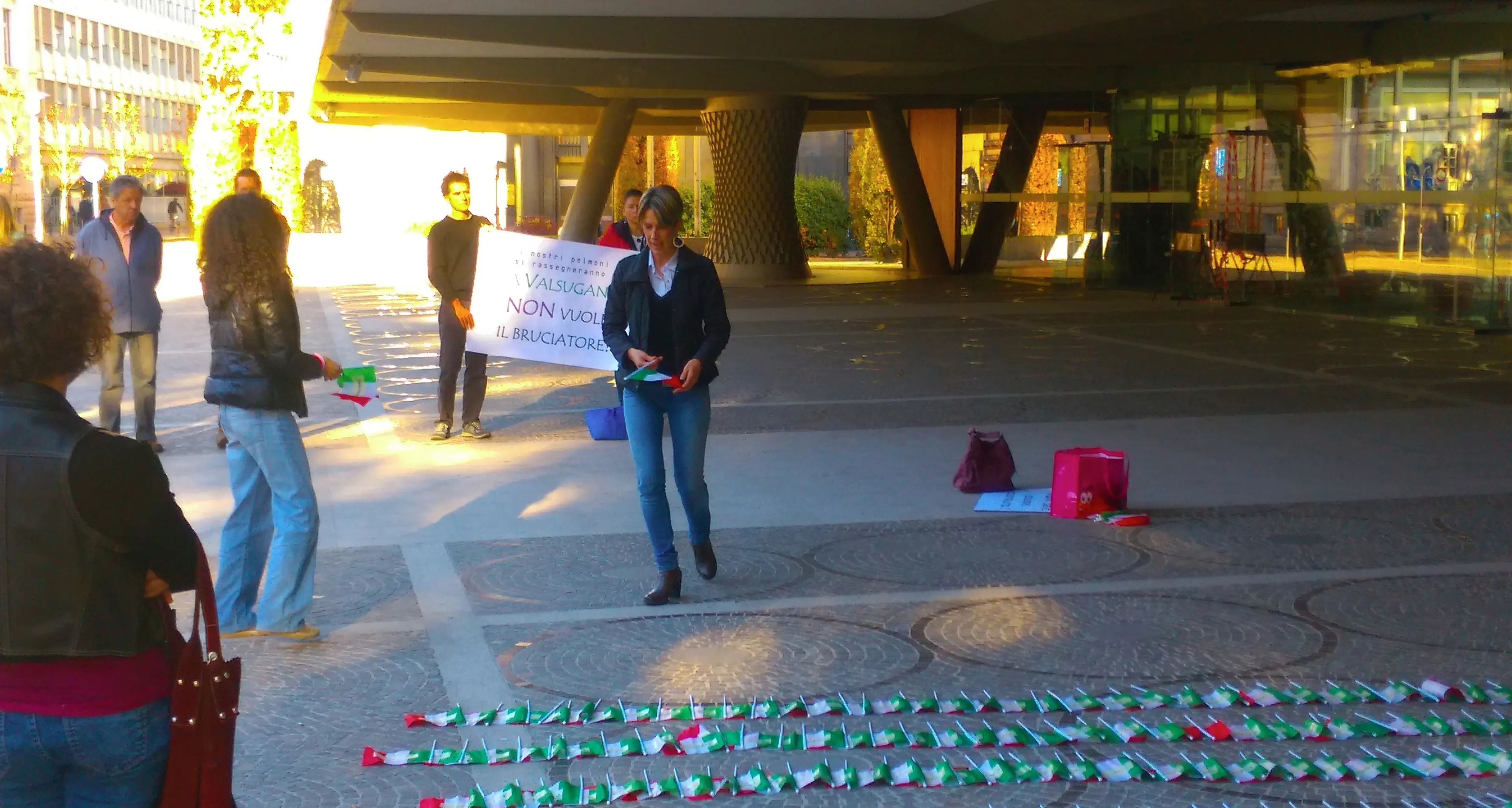 Protesta a Trento: fermate la biomassa