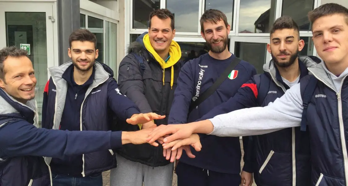I campioni d'Italia della Trentino Volley al lavoro La pattuglia comprende anche Van de Voorde