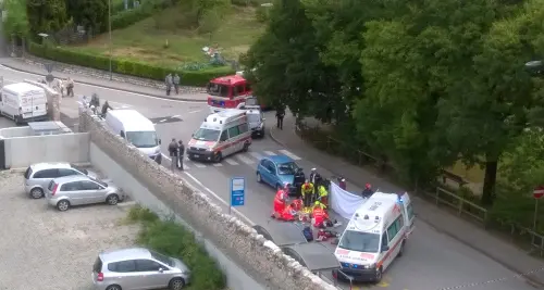 Anziana investita a San Giorgio Colpo alla testa: è in coma