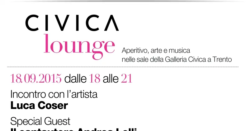CIVICA LOUNGE. APERITIVO ARTE & MUSICA NELLE SALE DELLA GALLERIA