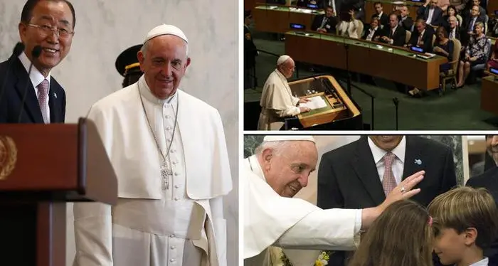 «Il Papa all'Onu: basta guerre Per tutti libertà, lavoro e diritti»