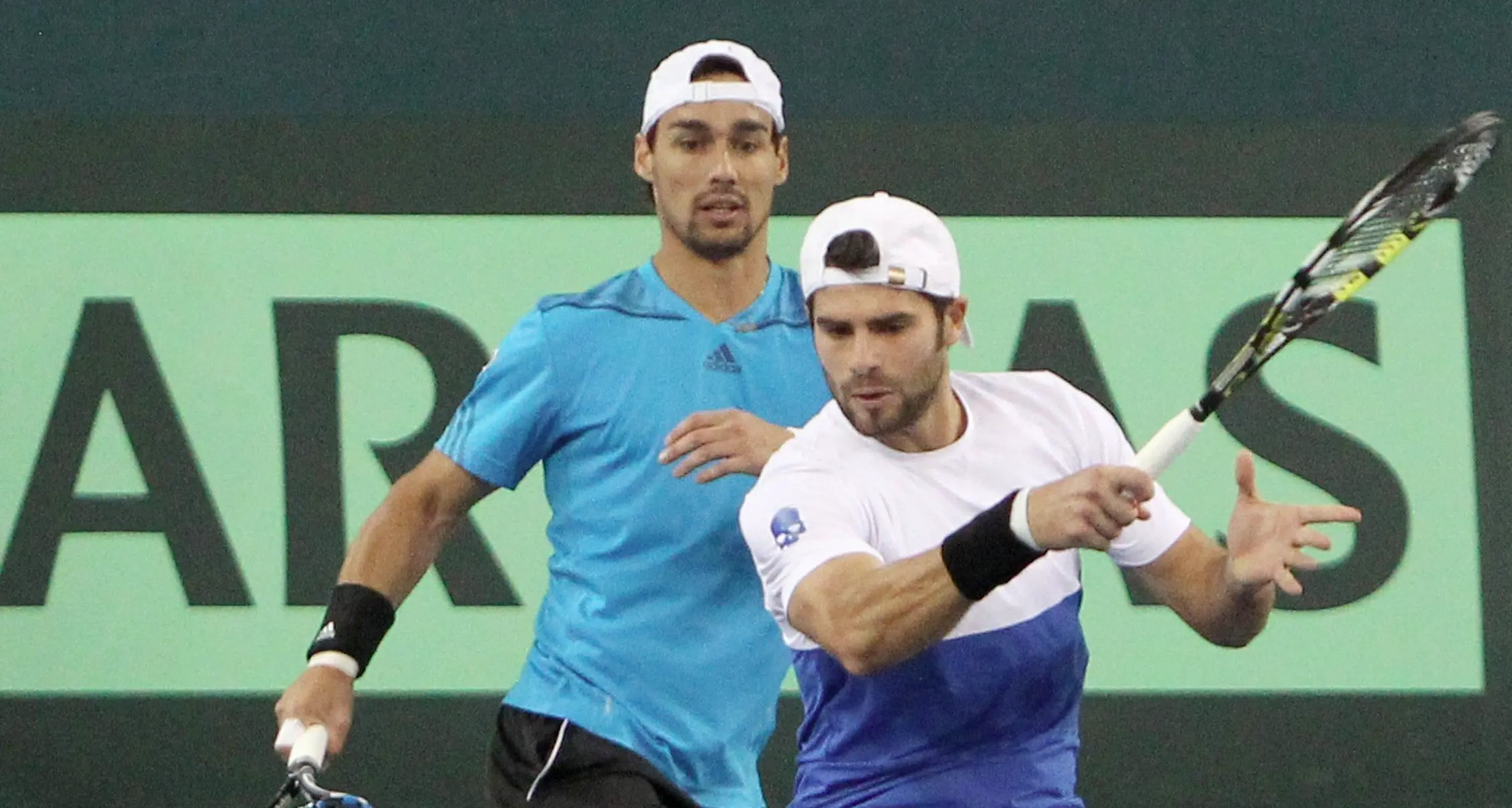 Il doppio Bolelli-Fognini non tradisce Italia in vantaggio sulla Russia per 2 a 1
