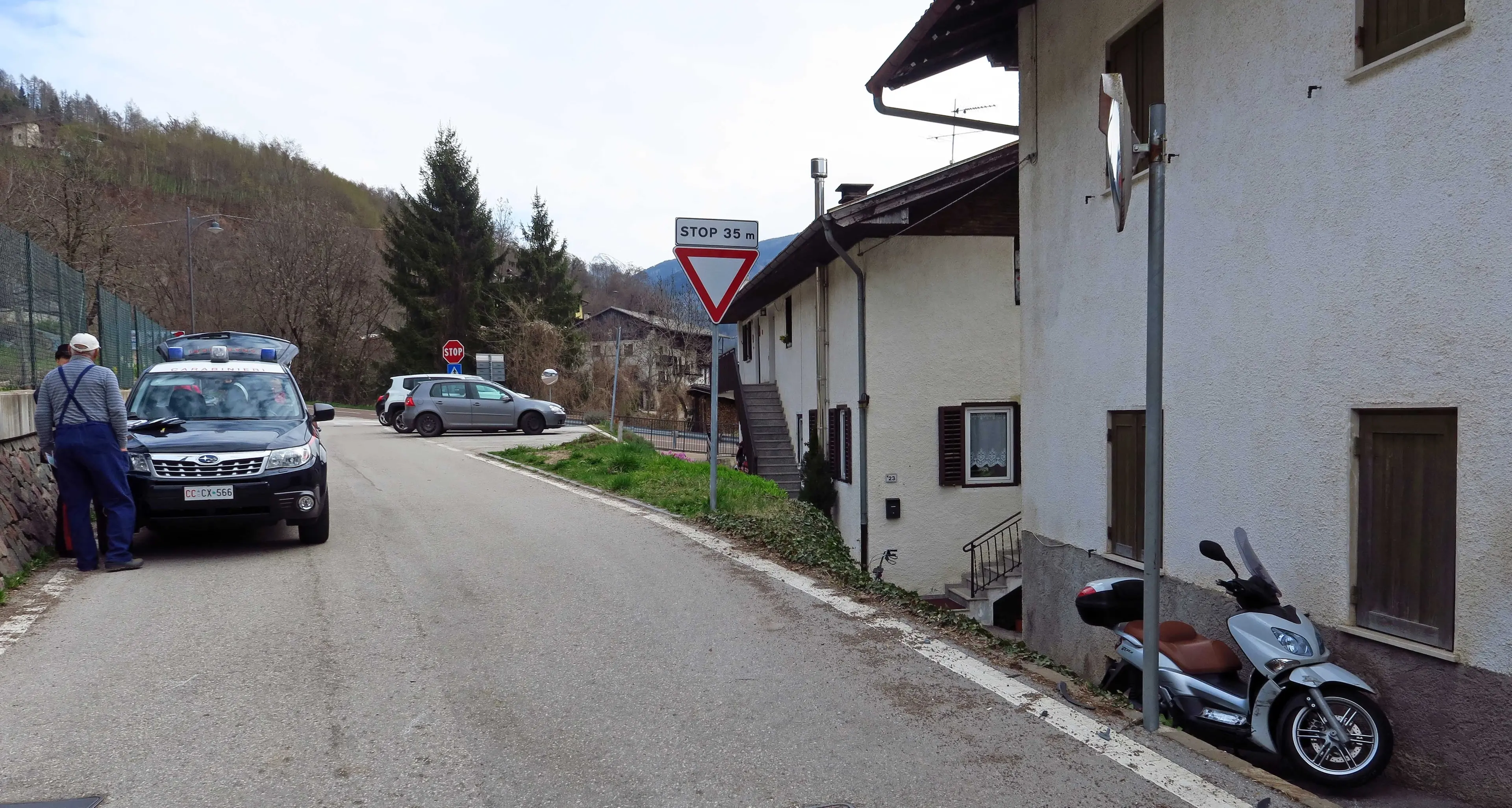 Incidente a Mala di Sant'Orsola: un ferito in uno scontro moto-auto