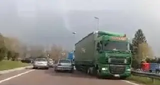 Tir contromano a San Giorgio Paura sulla provinciale 118