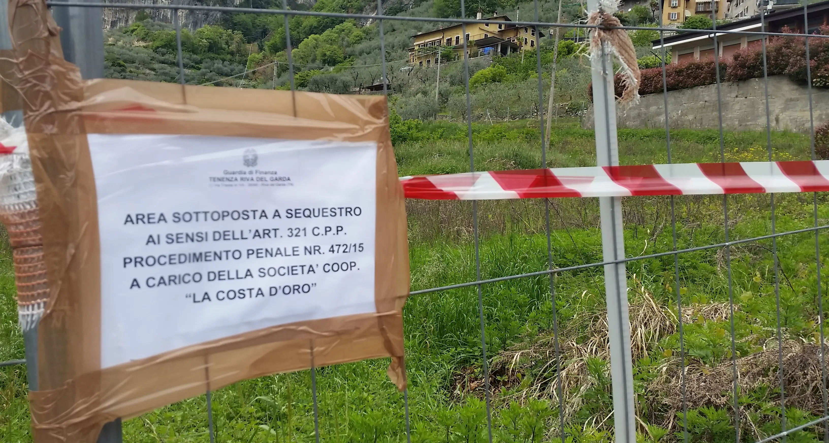 Dissequestrato il terreno de La costa d'oro