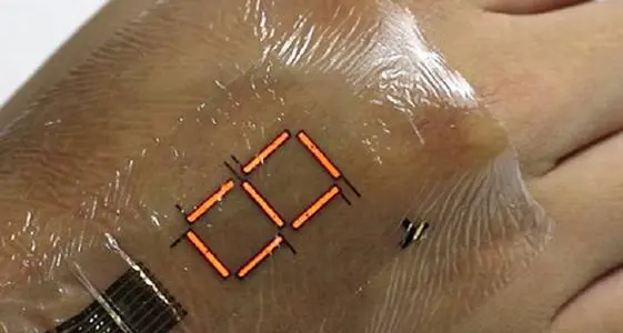 Con la «pelle elettronica» il corpo diventa un display