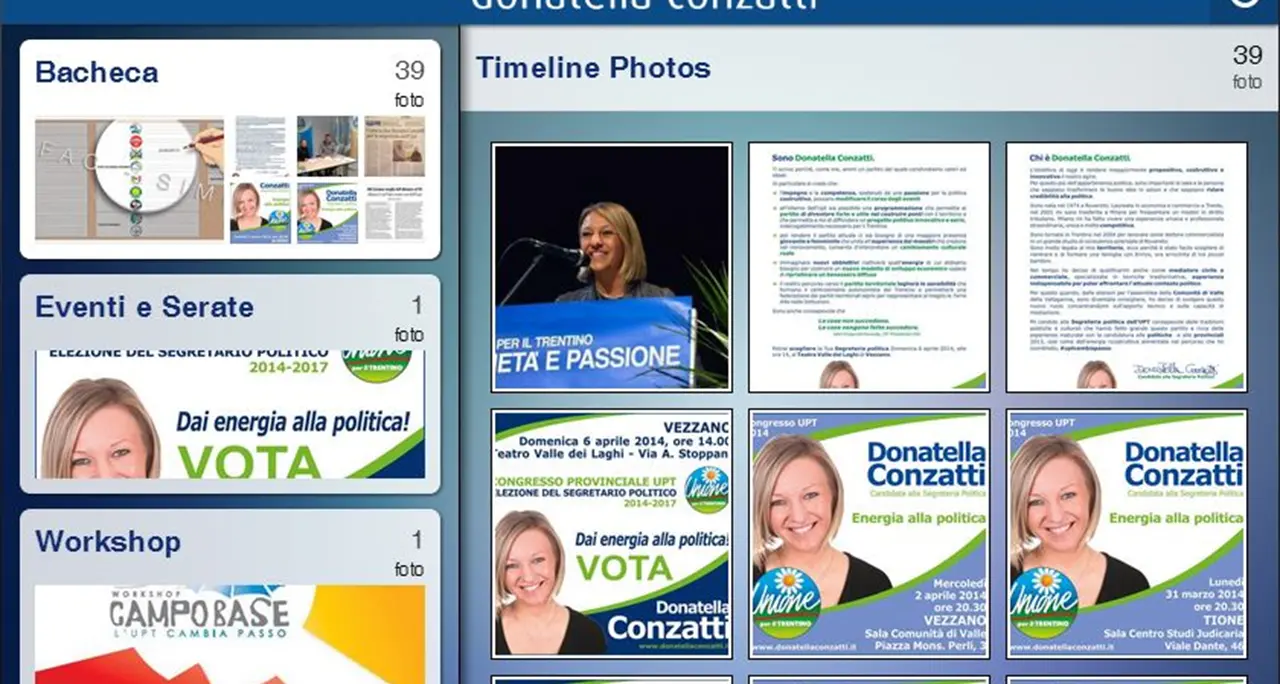 Donatella Conzatti, un'app per i follower più entusiasti