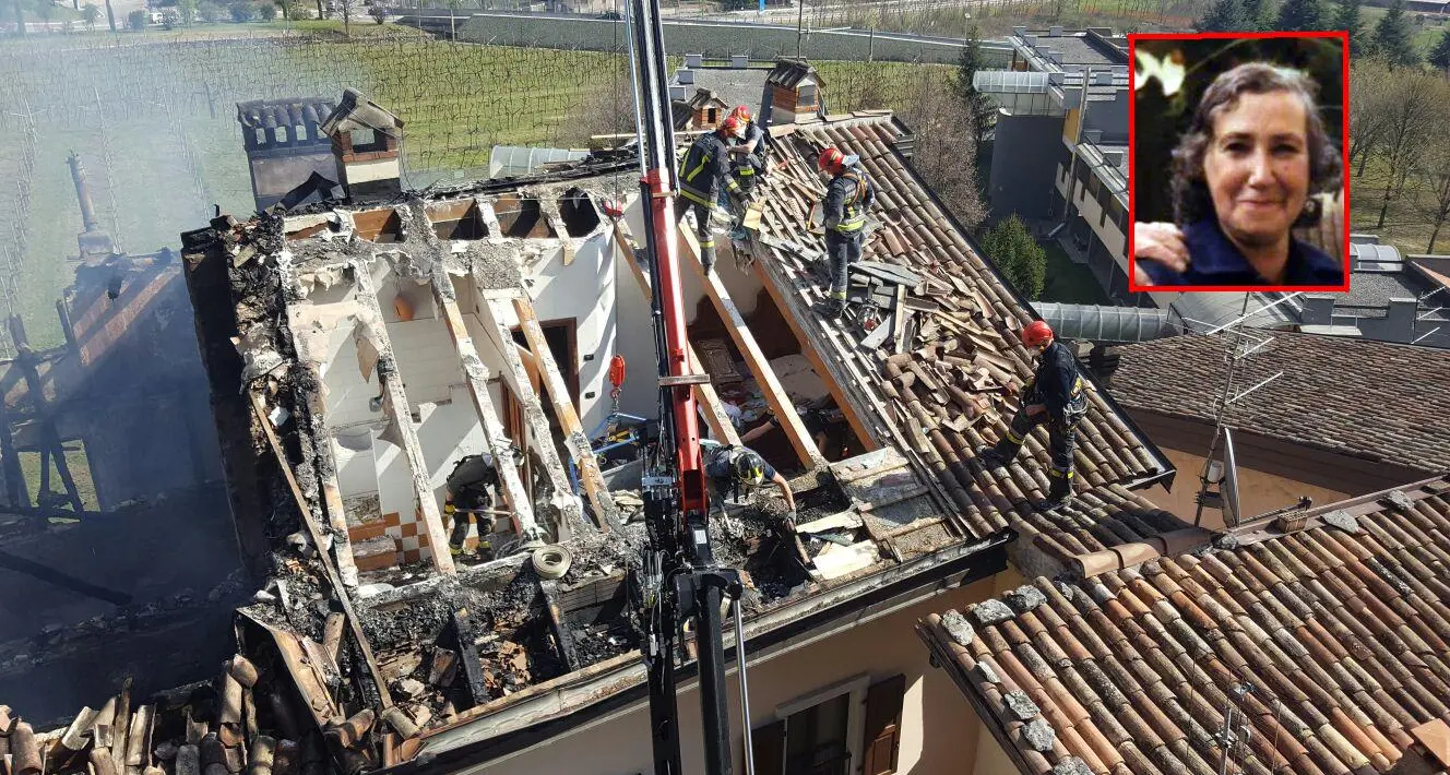 Abitazione in fiamme a Riva del Garda: pompieri al lavoro in località San Giacomo