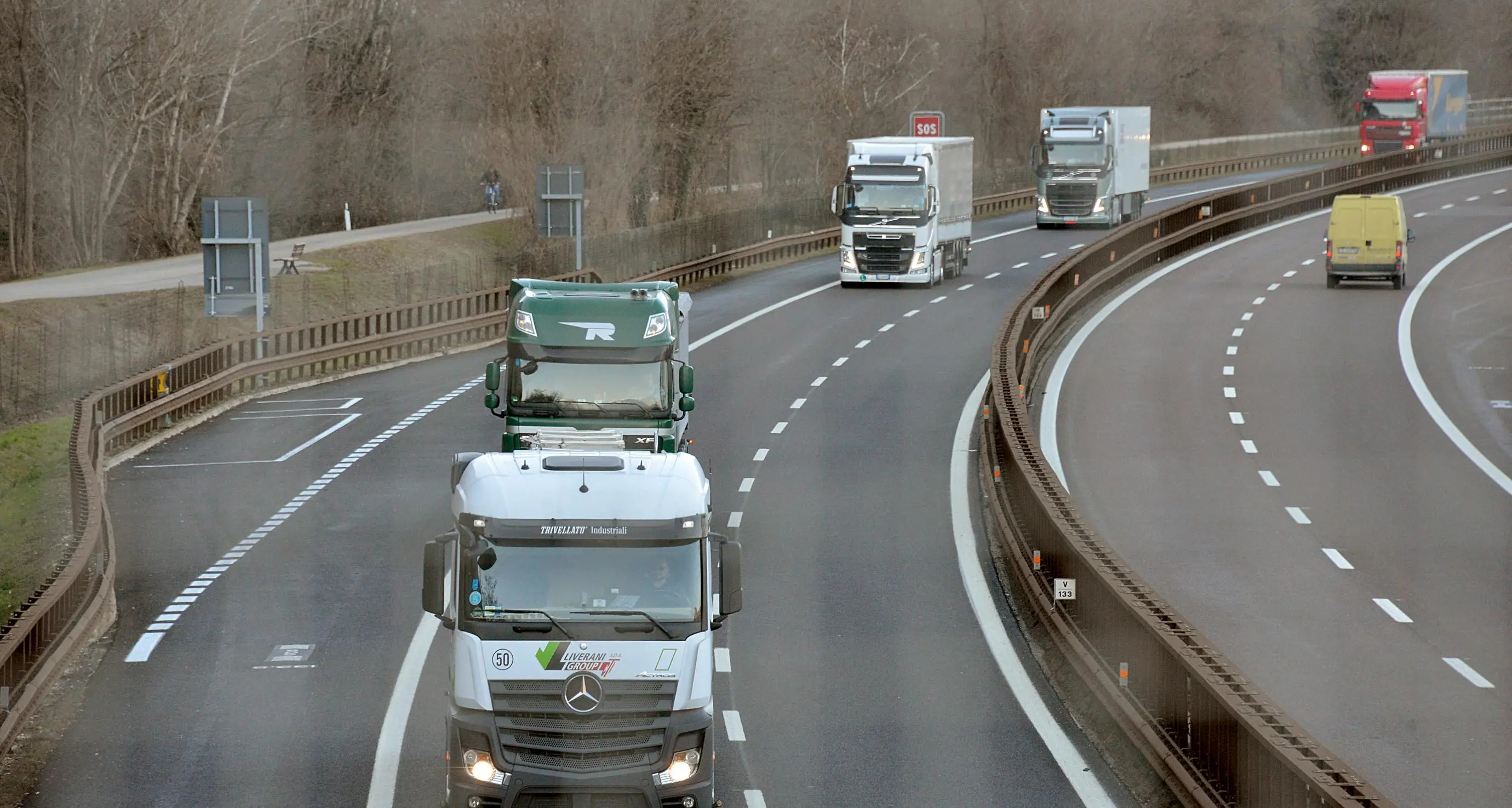 Traffico pesante: più 4% in A22 nei primi dieci mesi del 2016