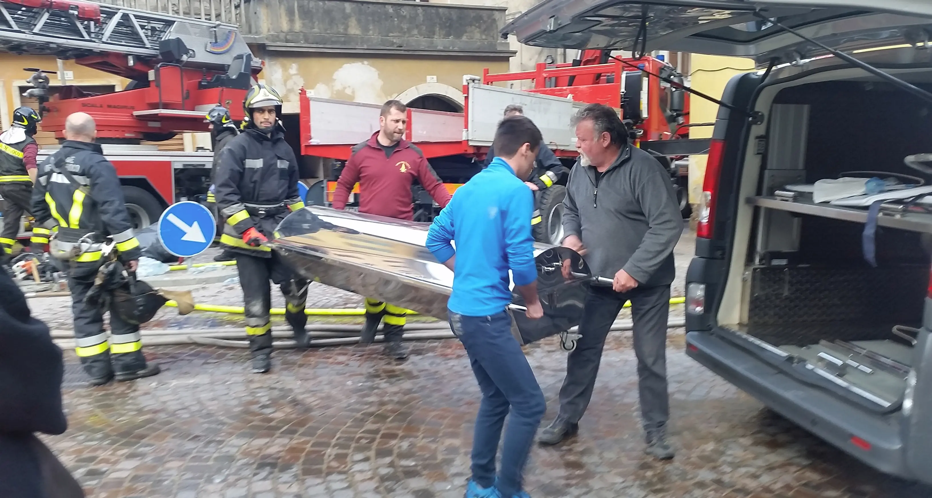 Abitazione in fiamme a Riva del Garda Ritrovato il corpo di Edda Barbagli - Foto