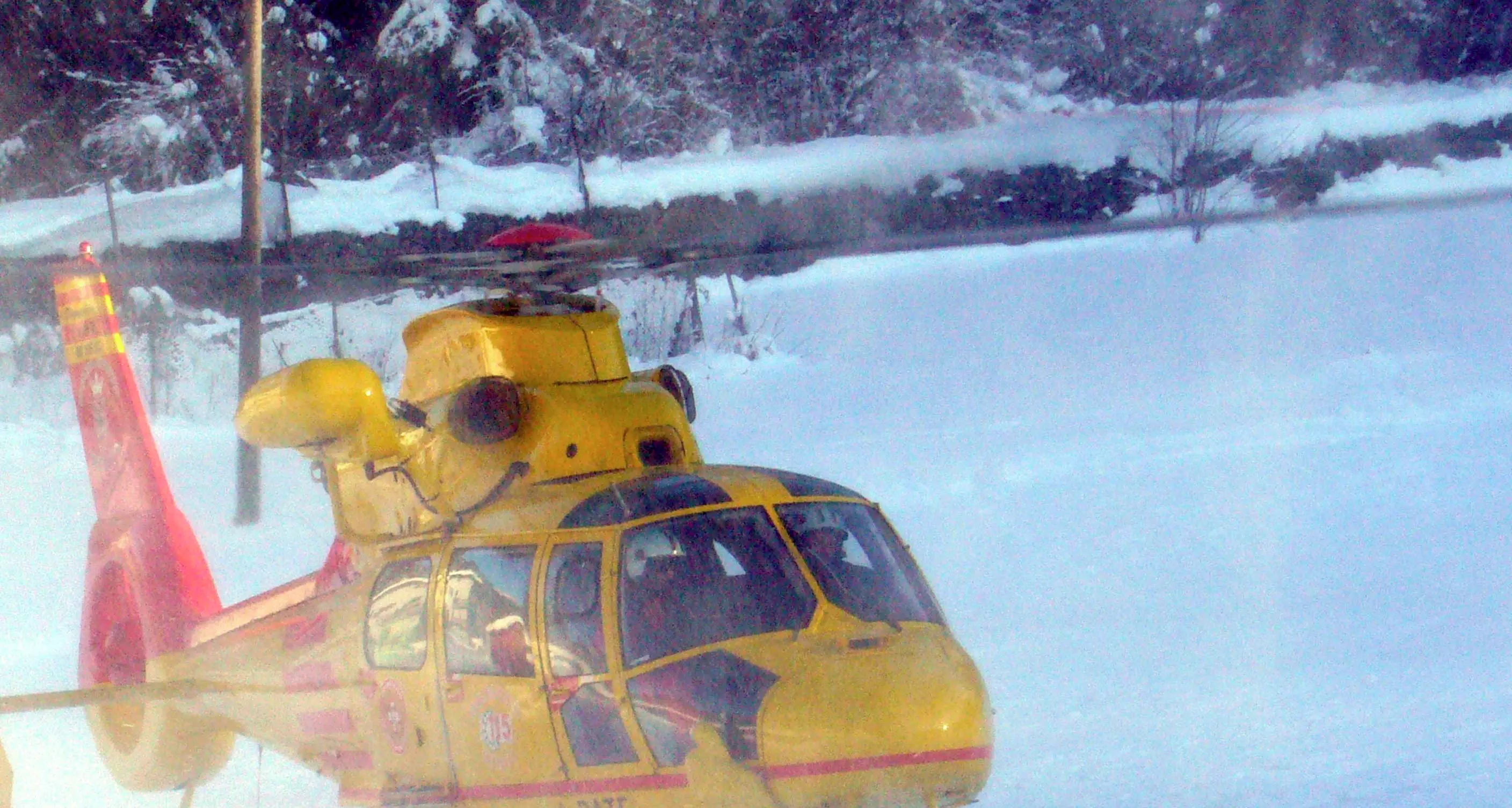 Molti incidenti sulle piste da sci Elicottero a Predazzo e San Pellegrino