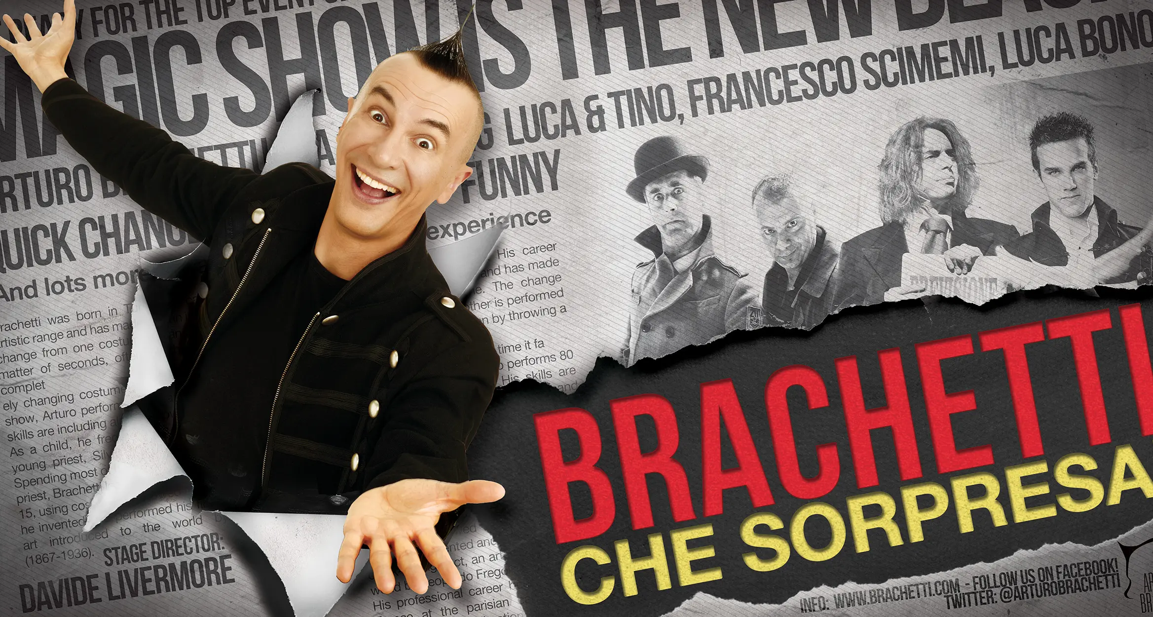 Arturo Brachetti con «Solo» il 5 marzo a Bolzano