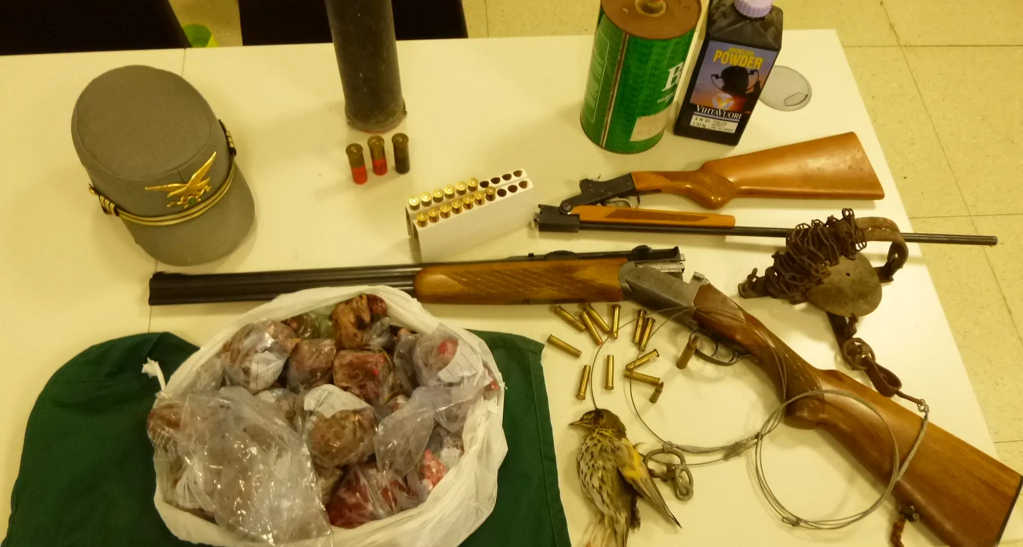 Operazione anti-bracconaggio. Uno aveva preso pure scoiattoli
